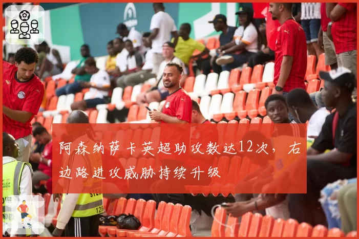 阿森纳萨卡英超助攻数达12次，右边路进攻威胁持续升级